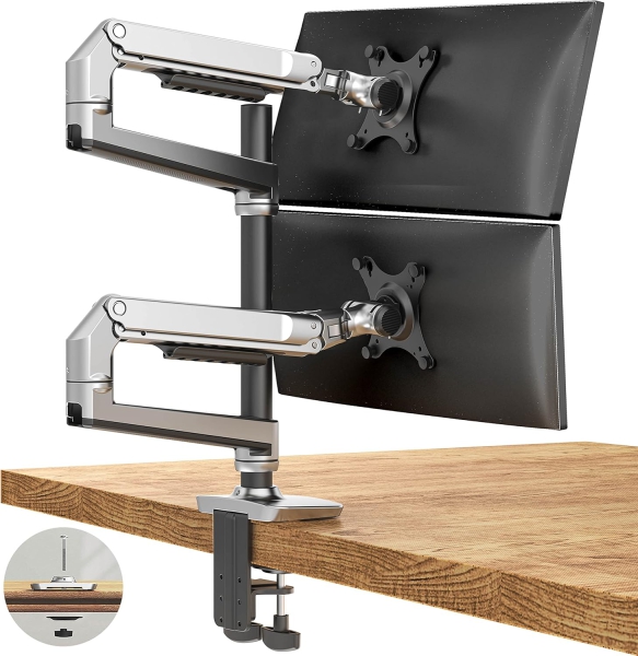 BONTEC Monitor Mount 2 Monitors for 13-32 monitors, up to 9 kg, Fully movable & adjustable