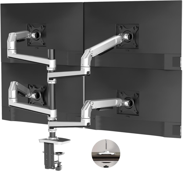 BONTEC Monitor Mount 2 Monitors for 13-32 monitors, up to 9 kg, Fully movable & adjustable