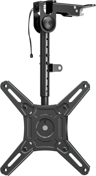 ELIVED TV & Monitor Ceiling Mount Foldable for 14–42 Inches (EV3030) (Space-saving Under-Cabinet Mount for Cabinets, Caravans & Sloped Ceilings – Height Adjustable & Swivel up to 10 kg.)
