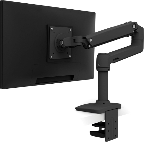 Ergotron LX Monitor Desk Mount (Black) for Screens up to 34 Inch (Premium Monitor Arm with Patented Constant Force Technology for Effortless Positioning up to 11.3 kg)