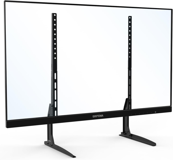 GRIFEMA Universal TV Stand Feet for 22–80 Inch TVs (Height Adjustable) (Stable Replacement Stand up to 50 kg Load Capacity – VESA max. 800x400 mm)