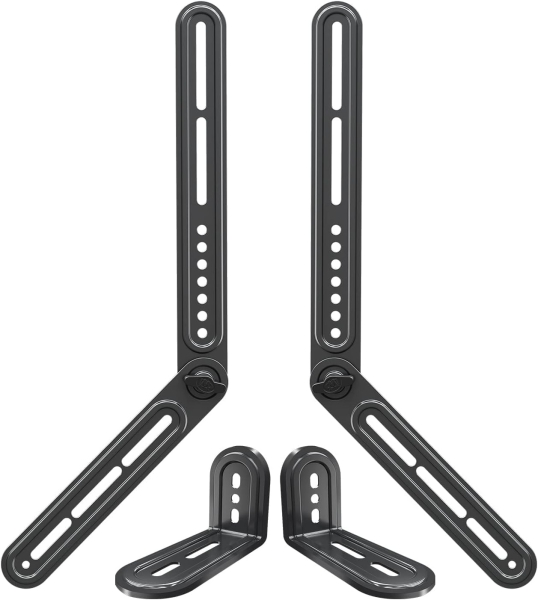 Mounting Dream Universal Soundbar Mount for Mounting Above/Below TV (MD5420-03) (Flexible Attachment with L-Bracket & Extension – Rotatable by 180° up to 6.8 kg Load Capacity)