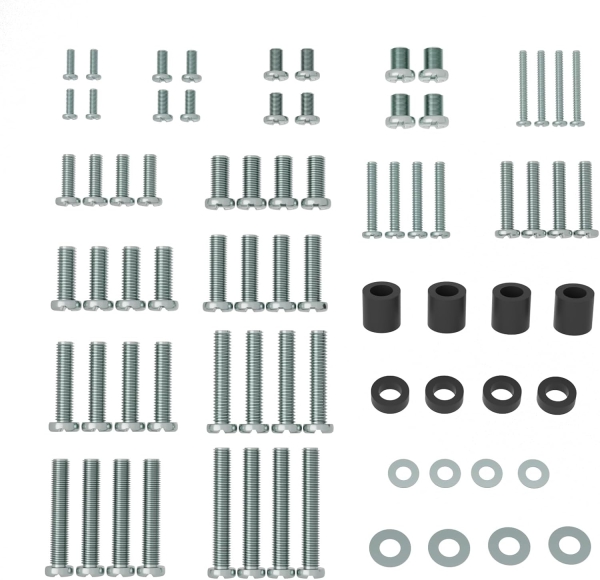 PUTORSEN Universal VESA Screw Set for TVs up to 90 Inches (M4, M5, M6, M8) (Complete Hardware Kit for Wall Mounts & Stands – Incl. Spacers & Washers.)