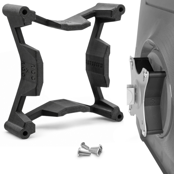 VESA Spacer 100x100mm - 30mm Distance - incl. Screws - compatible with many Monitors