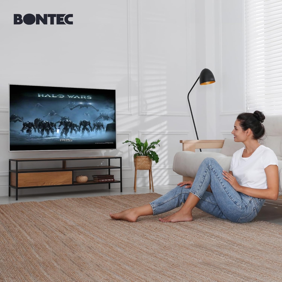 BONTEC TV Wall Mount Swivel Tiltable TV Mount Full Motion for 23-70 inch Flat & Curved LCD LED TVs or Monitors up to 45kg, Max VESA 400x400mm