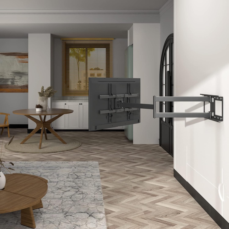 BONTEC TV Wall Mount with 1040 mm Extra Long Arm (32-75 Inch) (Heavy duty mount up to 60 kg – Swivel, Tilt & Extendable up to 104 cm.)