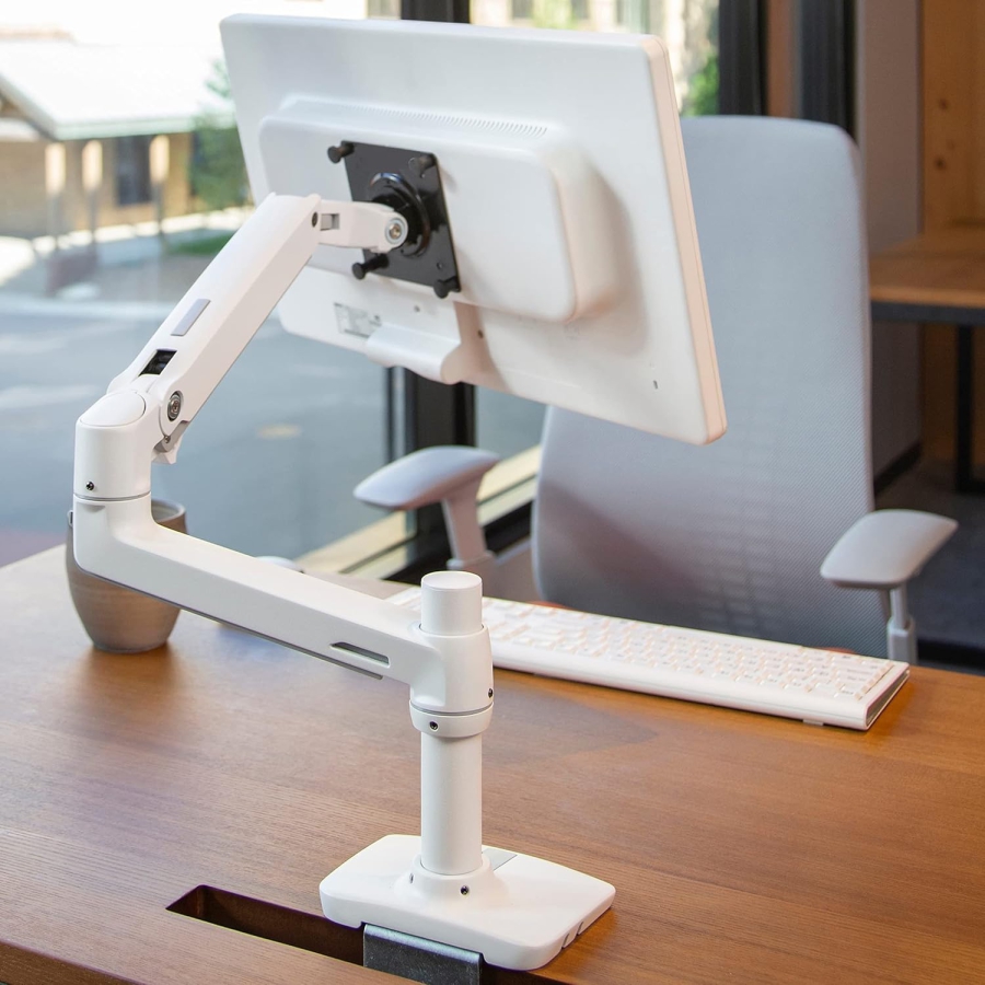 Ergotron LX Monitor Arm White 34" | up to 11.3 kg (Premium Monitor Arm with Patented Constant Force Technology for Effortless Positioning up to 11.3 kg)