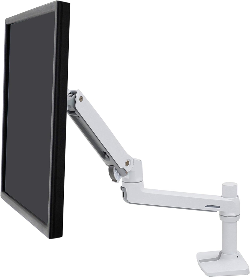 Ergotron LX Monitor Arm White 34" | up to 11.3 kg (Premium Monitor Arm with Patented Constant Force Technology for Effortless Positioning up to 11.3 kg)