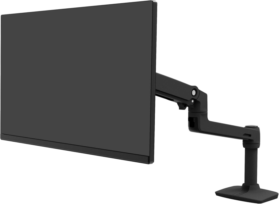 Ergotron LX Monitor Desk Mount (Black) for Screens up to 34 Inch (Premium Monitor Arm with Patented Constant Force Technology for Effortless Positioning up to 11.3 kg)