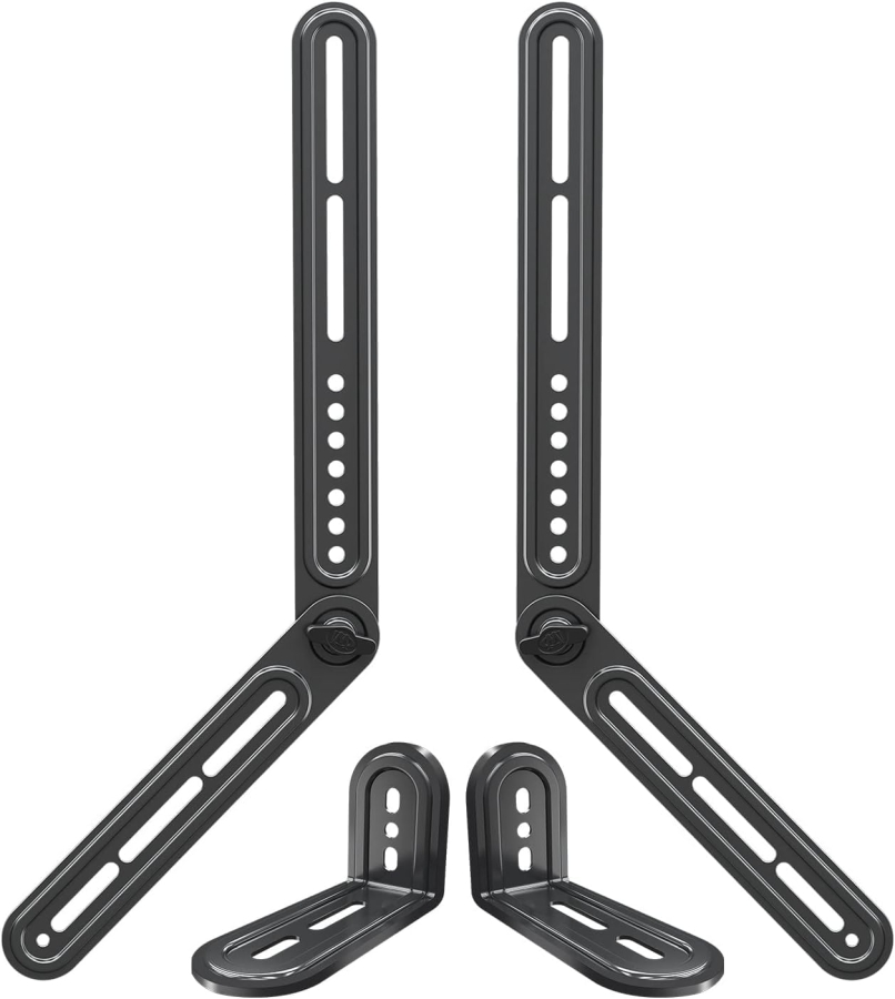 Mounting Dream Universal Soundbar Mount for Mounting Above/Below TV (MD5420-03) (Flexible Attachment with L-Bracket & Extension – Rotatable by 180° up to 6.8 kg Load Capacity)