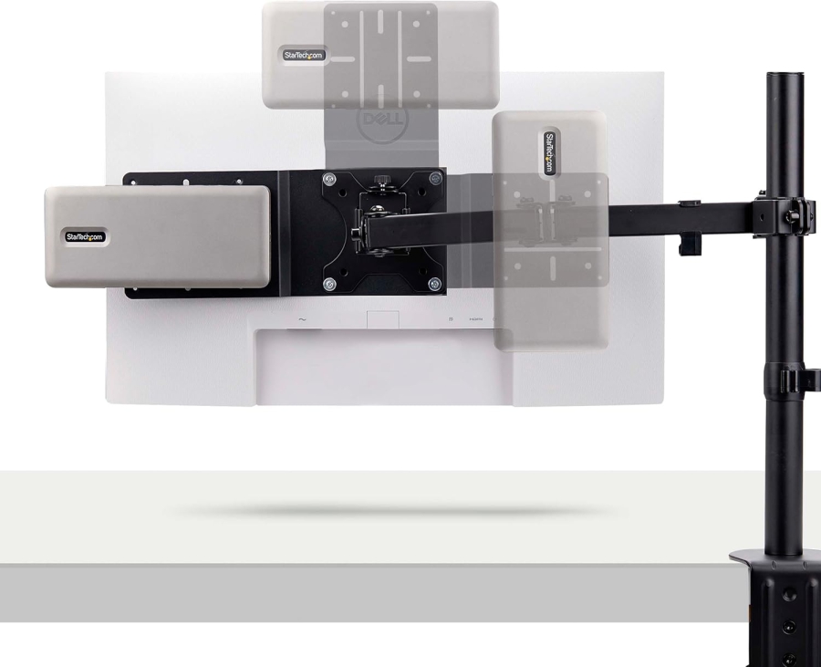 StarTech.com VESA Adapter Plate for Mini PC, NUC & Docking Stations (Space-saving mounting on the back of the monitor (VESA 75x75/100x100) – Includes mounting kit.)