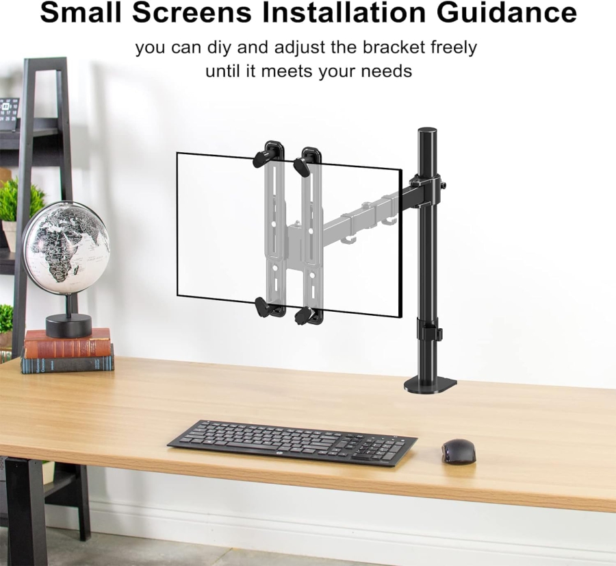 Suptek VESA Adapter for Non-VESA Monitors 13-27" – Steel Mount (The smart solution for monitors without VESA holes: Secure hold for every setup.)