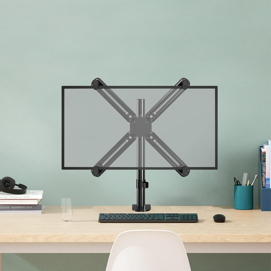 Suptek VESA Adapter for Non-VESA Monitors 13-27" – Steel Mount (The smart solution for monitors without VESA holes: Secure hold for every setup.)