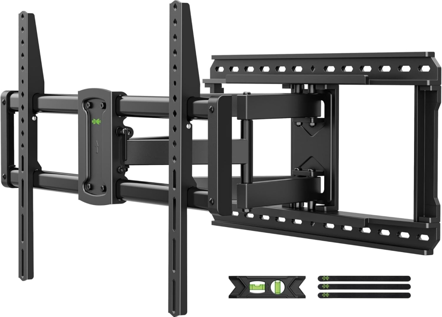 USX-MOUNT TV Wall Mount Swivel & Tilt for 37-90 Inches (up to 68kg) – Extendable Dual Arm, VESA up to 600x400