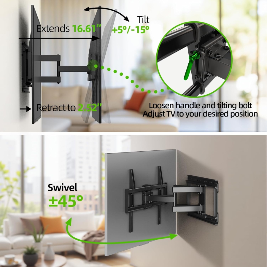 USX-MOUNT Wall mount for 37-90" screens, up to 68kg heavy duty