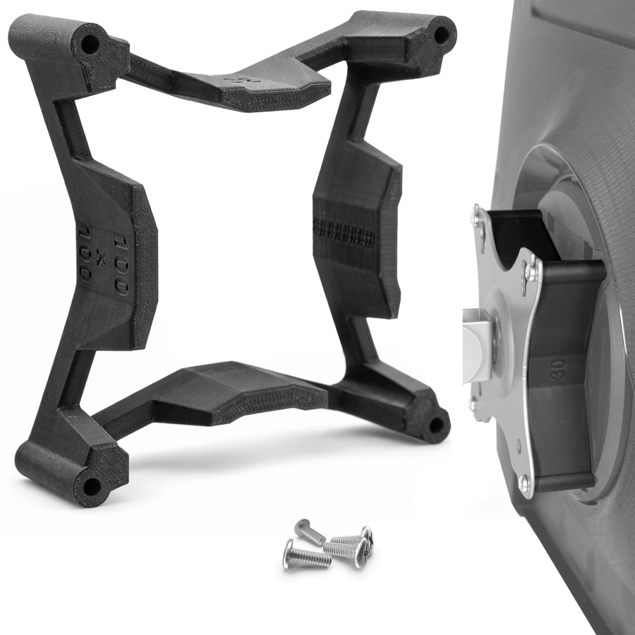 VESA Spacer 100x100mm - 30mm Distance - incl. Screws - compatible with many Monitors