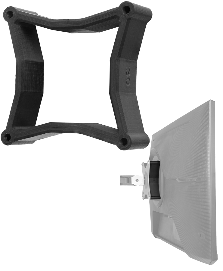 VESA Spacer 75x75 (compatible with Samsung Odyssey G5)