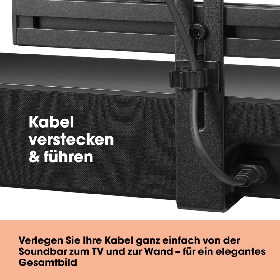 Vogel’s Premium Soundbar Mount for Sonos Arc (Ultra), Beam & Playbar (Universal TV attachment for synchronized sound – Also compatible with Bose, Samsung & LG up to 6.5 kg)