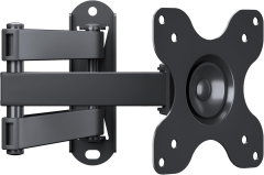 BONTEC PC Monitor Wall Mount TV Wall Mount Swivel/Tilt for 13-30 inch Plasma Curved Monitor & TV, VESA 75x75/100x100mm, up to 15kg, incl. spirit level