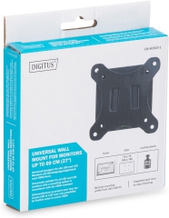 DIGITUS wall mount for LCD/LED monitors up to 81 cm (32"), fixed mount, 18 kg maximum load, max. VESA 100x100