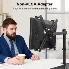 Suptek NON-VESA adapter for monitor arm mounting kit for 13–27 inch screens, suitable for 75×75 mm and 100×100 mm WK002
